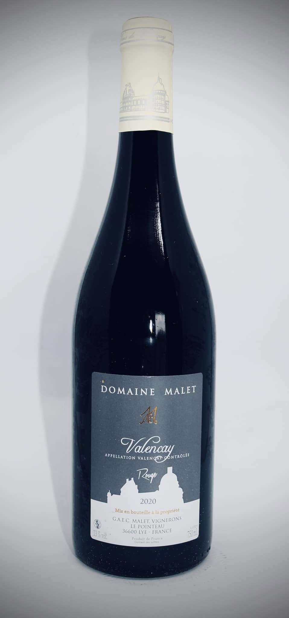 Bouteille Domaine Malet Valencay Rouge 2020