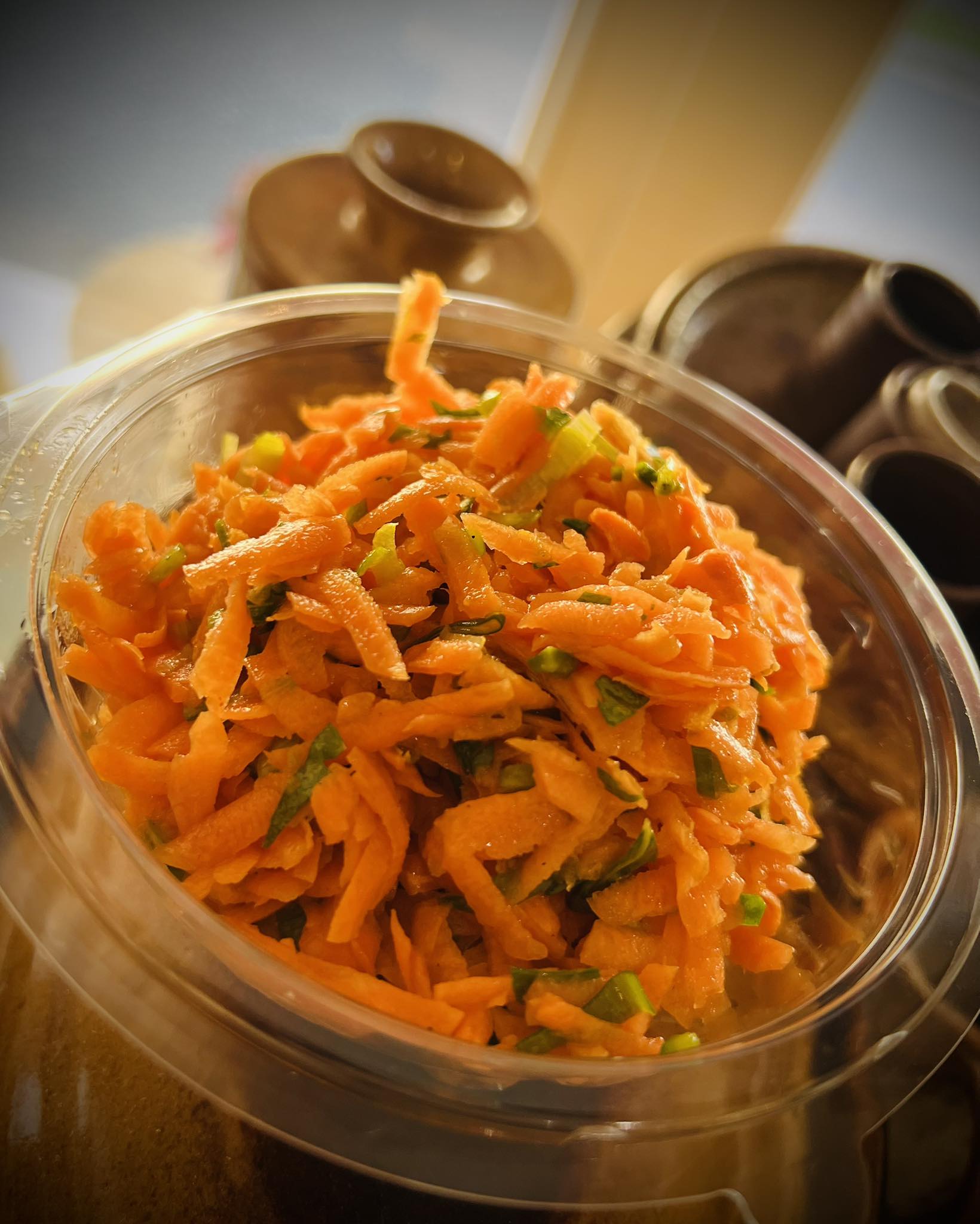 Barquette de carottes râpées à la ciboulette