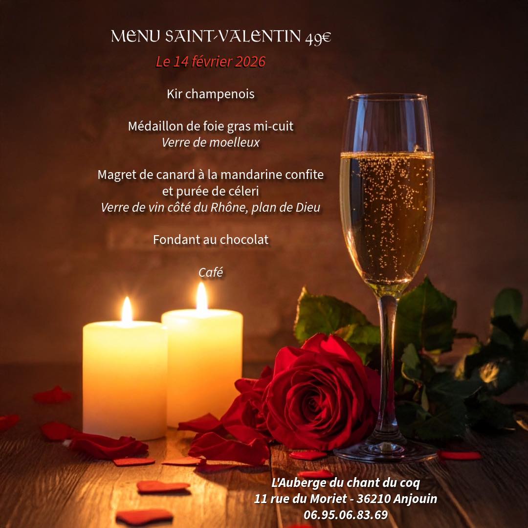 Menu Saint-Valentin